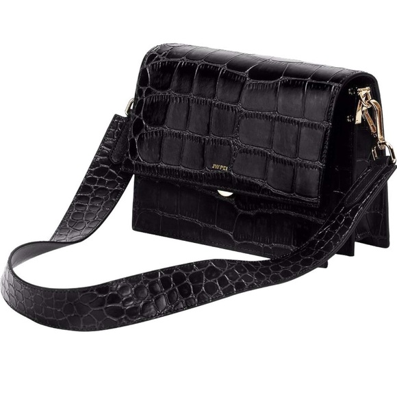 JW PEI Crossbody Bag in Black Croc - Picture 6 of 6